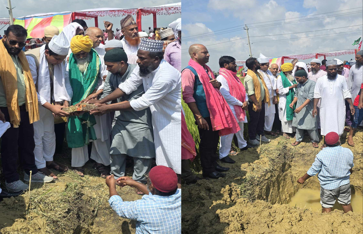 विमानस्थल अधिग्रहणमा परेको मस्जिद कचरिहवामा शिलान्यास