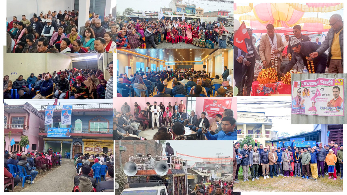 आचारसंहिताविपरीत घरदैलोमा उम्मेदवारहरू
