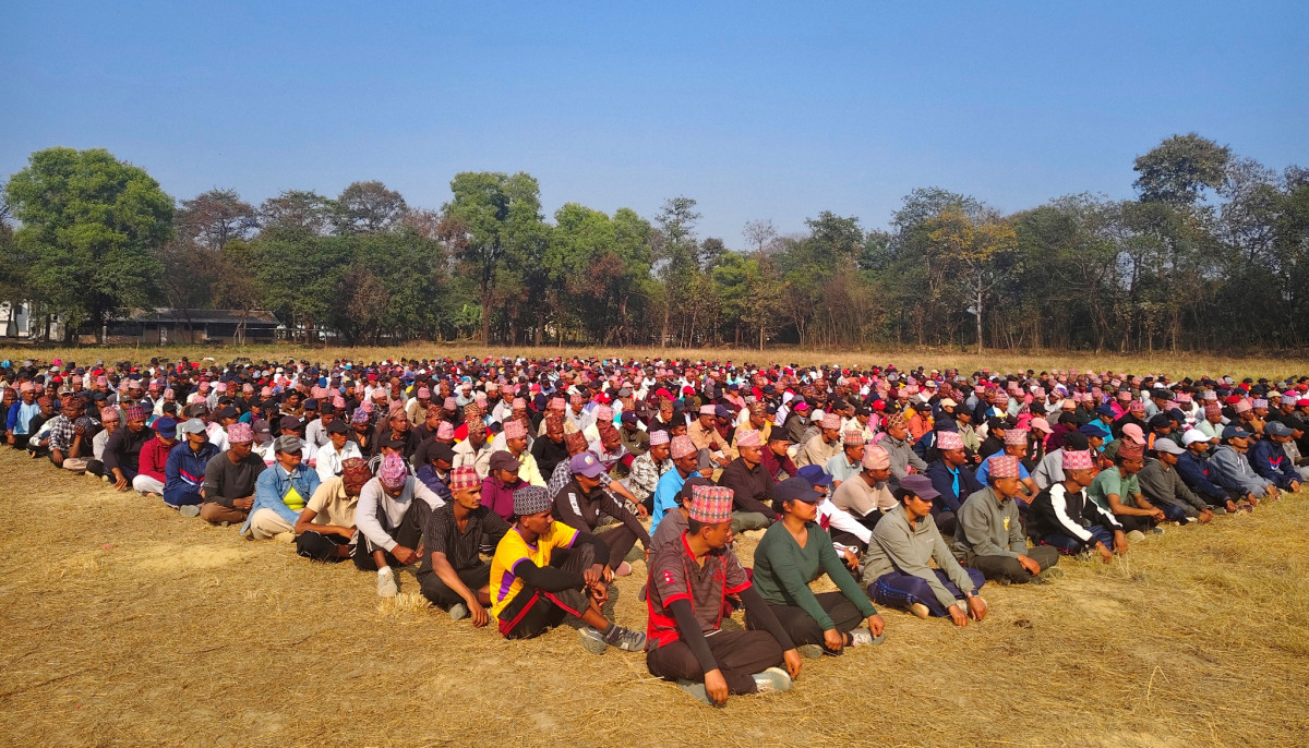 रूपन्देहीमा निर्वाचन प्रहरी फिल्डमा खटिंदै