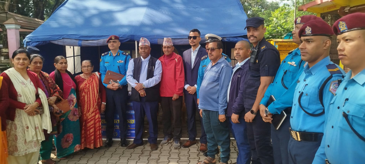 सुरक्षित यात्राका लागि सन्धिखर्कमा यात्रु सहायता कक्ष सञ्चालन
