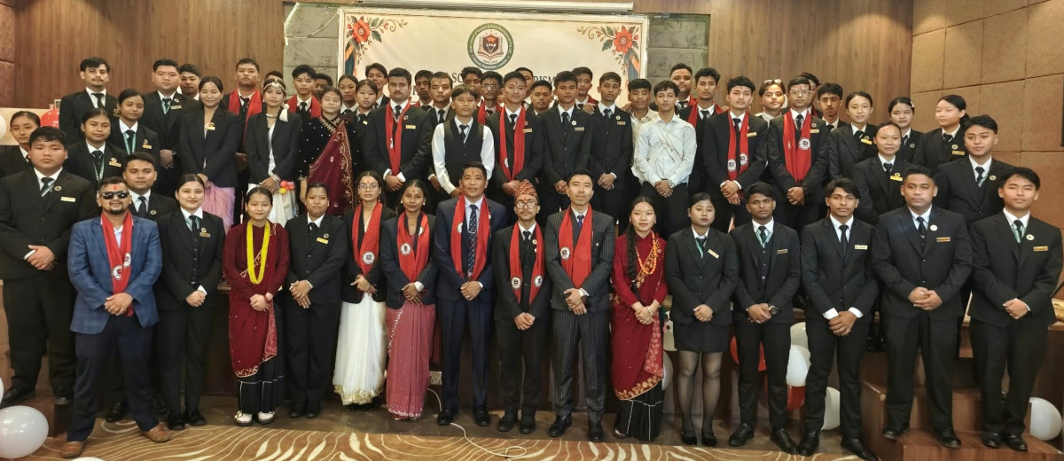 आस्थममा २० औं ब्याचका  विद्यार्थीलाई स्वागत र १८औं ब्याचलाई विदाई